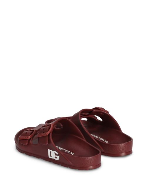 Ciabatte bambina Dolce e Gabbana rosso scuro in EVA Dolce & Gabbana Kids | DD0324A510383028